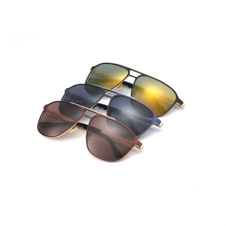 Double Bridge Metal Sunglasses Supplier