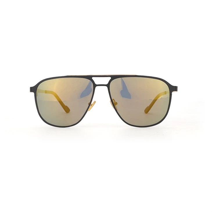 Double Bridge Metal Sunglasses