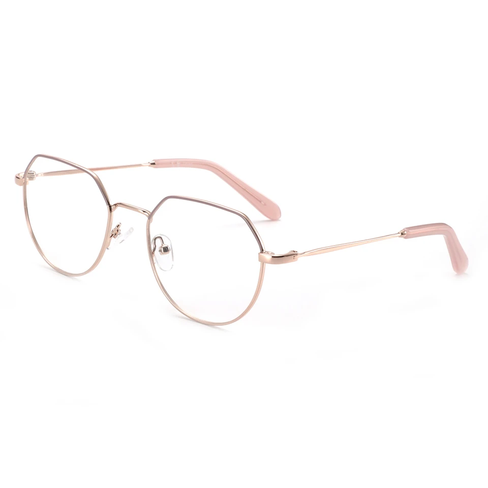 Men Metal Polygon Optical Eyeglasses Manufacturer