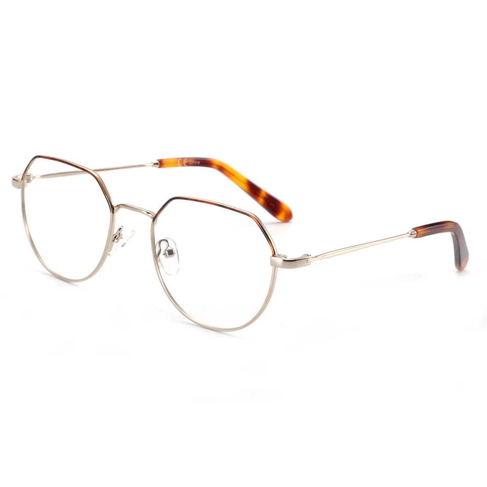 Men Metal Polygon Optical Eyeglasses Factory