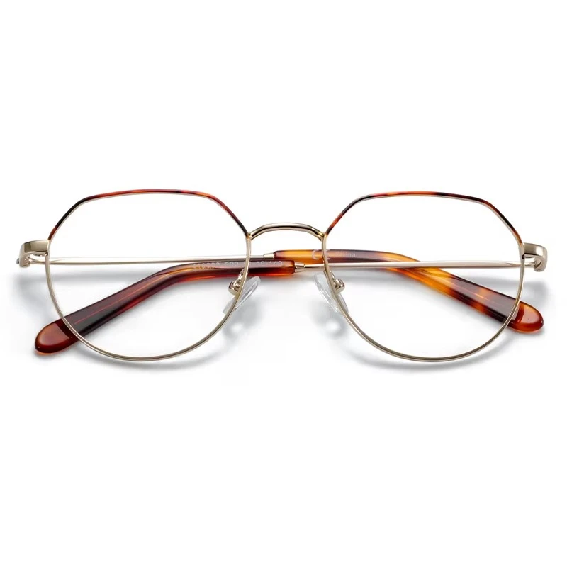 Men Metal Polygon Optical Eyeglasses Supplier