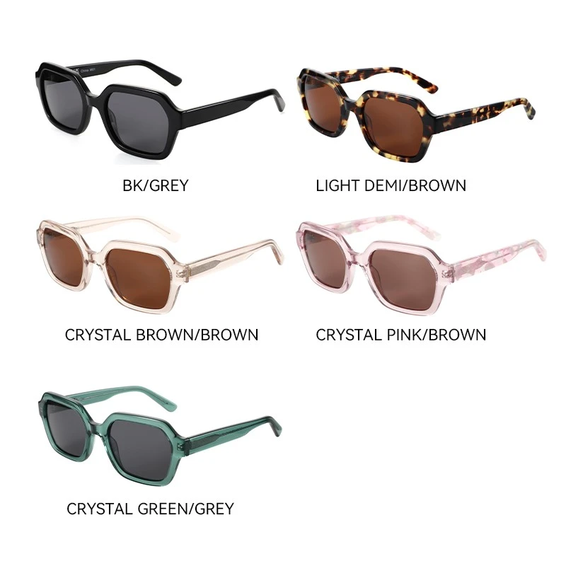 China Oversized Women Acetate Fashion Sunglasses